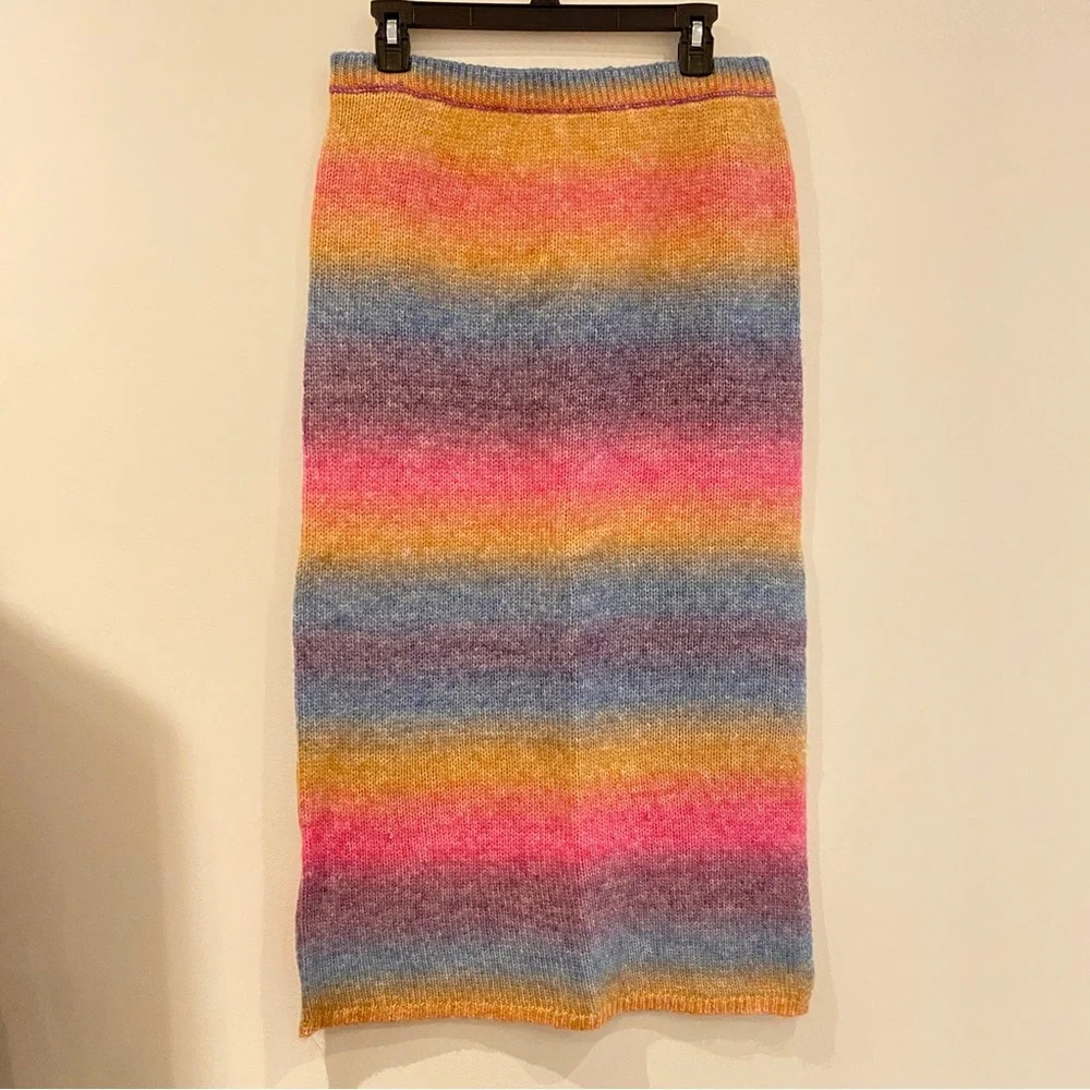 Anthropologie Sunset Sweater Midi Skirt - Picture 2 of 7